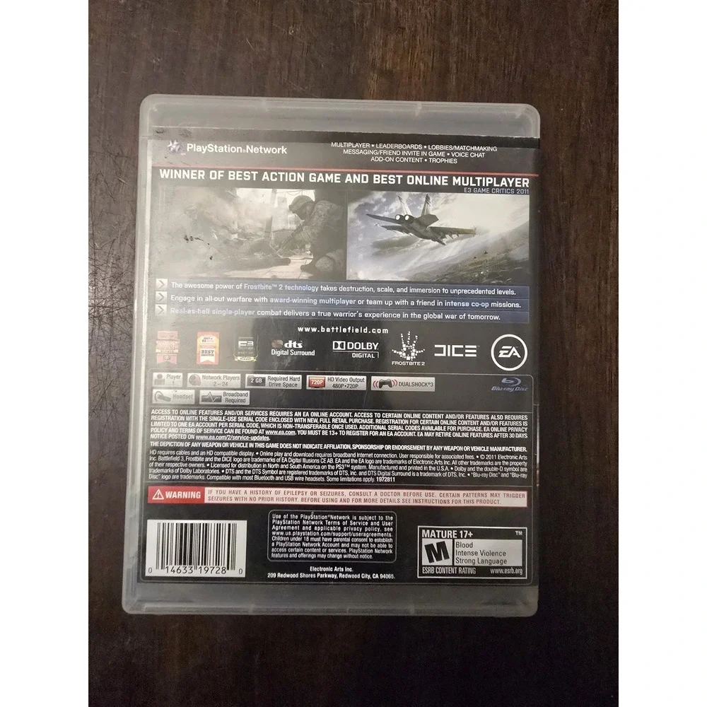 Battlefield 3 (Sony PlayStation 3, 2011)‎ TESTED
